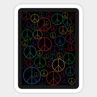 Peace Symbol Art Sticker